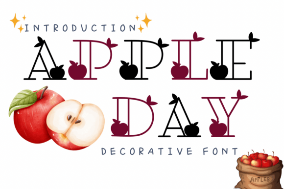 Apple Day: A Whimsical Decorative Font for Crafters