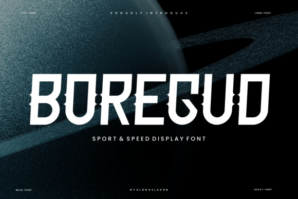Boregud: A Quirky Serif Font for Digital Design