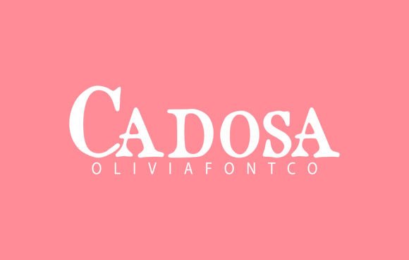 Cadosa: A Romantic Serif Font for Makers
