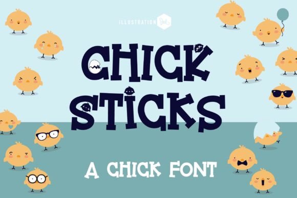 Chick Sticks: A Whimsical Serif Font for Editorial Charm