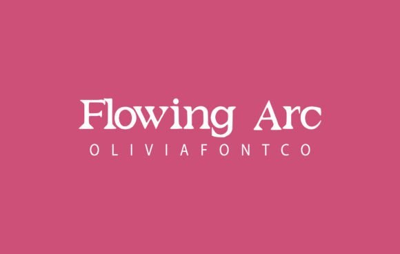 Flowing Arc: A Handwritten Serif Typeface for Editorial Design