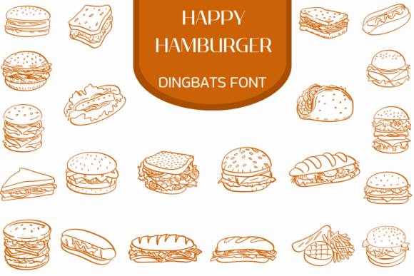 Happy Hamburger: A Playful Dingbat Font for Web Design