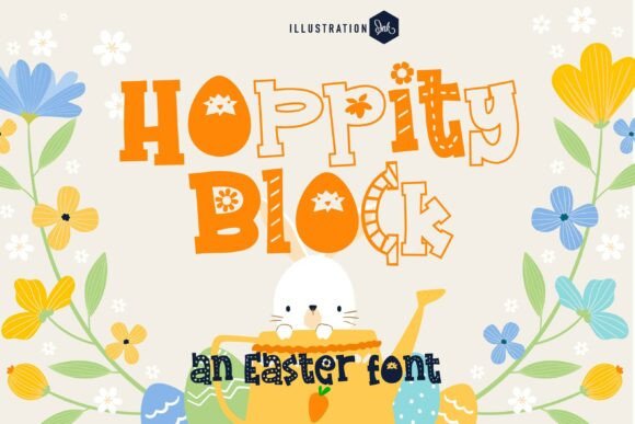 Hoppity Block: A Whimsical Serif Typeface for Playful Brands