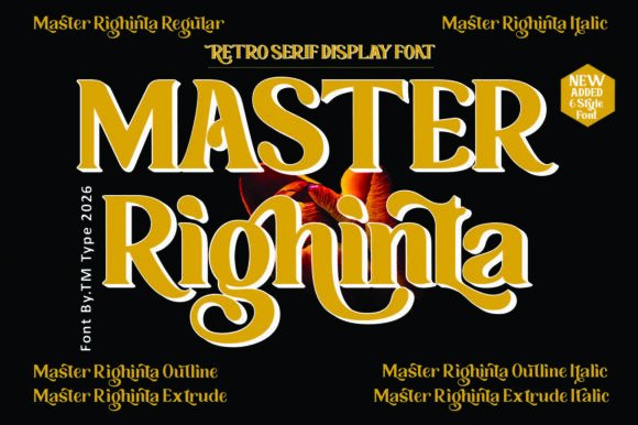 Master Righinta: A Serif Font for Crafters