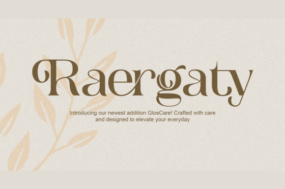 Raergaty: A Bold Serif Font for Crafters