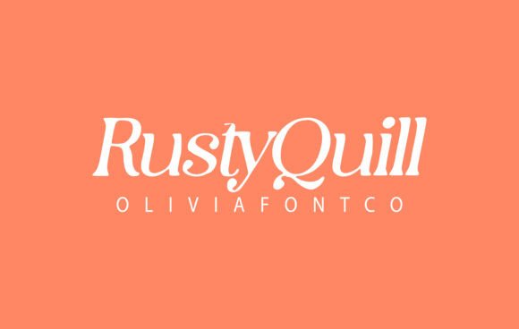 Rustyquill: A Romantic Serif Typeface for Branding