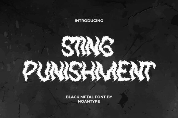 Sting Punishment Font for Bold Brand Identity