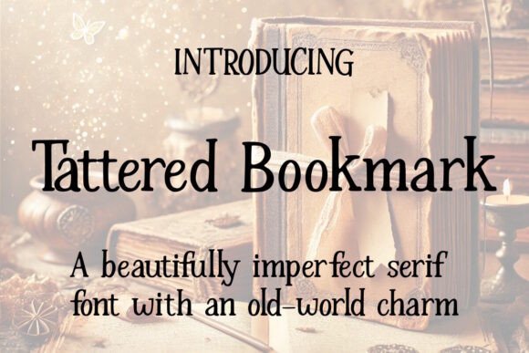 Tattered Bookmark Font Review for Web Designers
