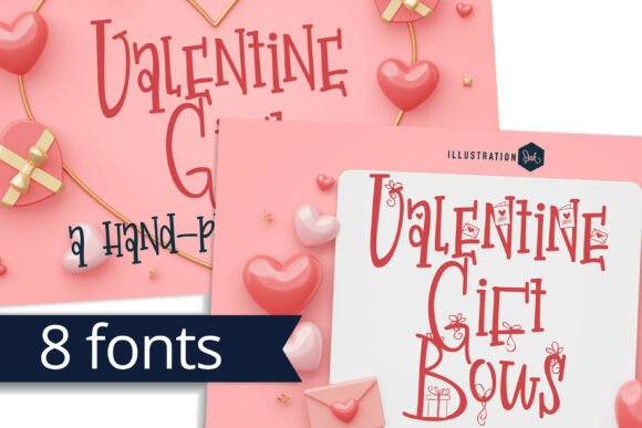 Valentine Gift Bows: A Whimsical Typeface for Editorial Design